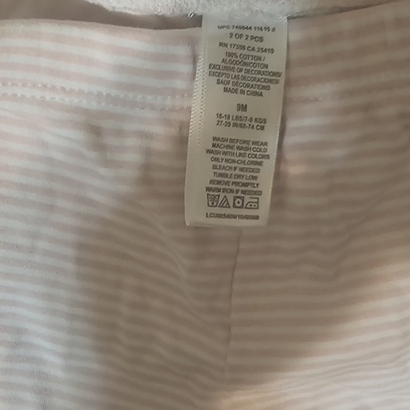 9 months Old Pink Infant Leggings - Picture 3 of 3